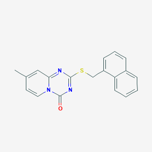 8-Methyl-2-(naphthalen-1-ylmethylsulfanyl)pyrido[1,2-a][1,3,5]triazin-4-one