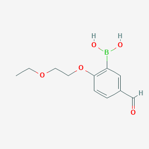 2-(2-Ethoxyethoxy)-5-formylphenylboronic acid