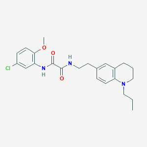 N1-(5-chloro-2-methoxyphenyl)-N2-(2-(1-propyl-1,2,3,4-tetrahydroquinolin-6-yl)ethyl)oxalamide