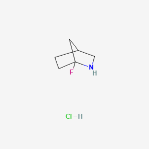 molecular formula C6H11ClFN B2954184 1-Fluoro-2-azabicyclo[2.2.1]heptane;hydrochloride CAS No. 2137786-60-6