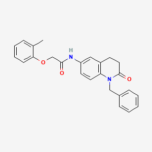 molecular formula C25H24N2O3 B2954203 N-(1-benzyl-2-oxo-1,2,3,4-tetrahydroquinolin-6-yl)-2-(o-tolyloxy)acetamide CAS No. 941910-75-4