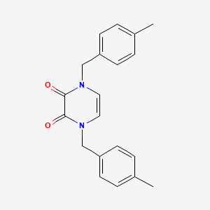 molecular formula C20H20N2O2 B2954217 1,4-Bis(4-methylbenzyl)-1,4-dihydropyrazine-2,3-dione CAS No. 902862-04-8
