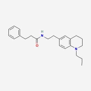 molecular formula C23H30N2O B2954246 3-phenyl-N-(2-(1-propyl-1,2,3,4-tetrahydroquinolin-6-yl)ethyl)propanamide CAS No. 955592-22-0