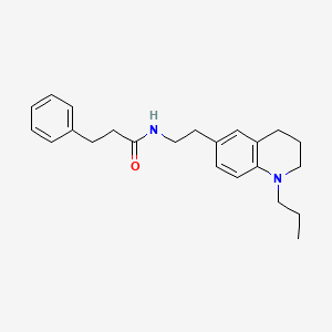 molecular formula C23H30N2O B2954246 3-苯基-N-(2-(1-丙基-1,2,3,4-四氢喹啉-6-基)乙基)丙酰胺 CAS No. 955592-22-0