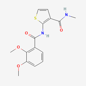 molecular formula C15H16N2O4S B2954258 2-(2,3-dimethoxybenzamido)-N-methylthiophene-3-carboxamide CAS No. 896011-78-2