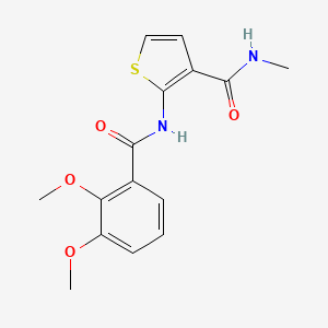 molecular formula C15H16N2O4S B2954258 2-(2,3-二甲氧基苯甲酰氨基)-N-甲基噻吩-3-甲酰胺 CAS No. 896011-78-2