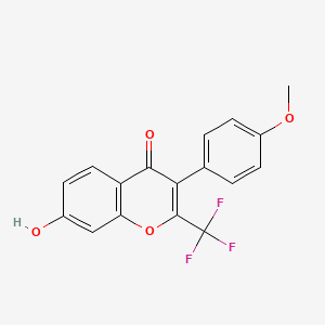 7-Hydroxy-3-(4-methoxyphenyl)-2-(trifluoromethyl)chromen-4-one