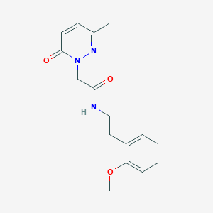 molecular formula C16H19N3O3 B2954266 N-(2-甲氧基苯乙基)-2-(3-甲基-6-氧代哒嗪-1(6H)-基)乙酰胺 CAS No. 1234931-34-0