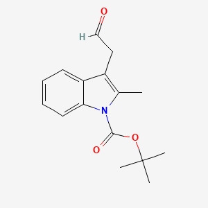 Tert-butyl 2-methyl-3-(2-oxoethyl)indole-1-carboxylate