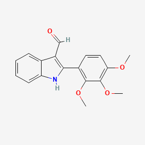 2-(2,3,4-trimethoxyphenyl)-1H-indole-3-carbaldehyde