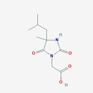 [4-Methyl-4-(2-methylpropyl)-2,5-dioxoimidazolidin-1-yl]acetic acid