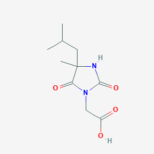 molecular formula C10H16N2O4 B2954283 [4-甲基-4-(2-甲基丙基)-2,5-二氧代咪唑烷-1-基]乙酸 CAS No. 1152513-72-8