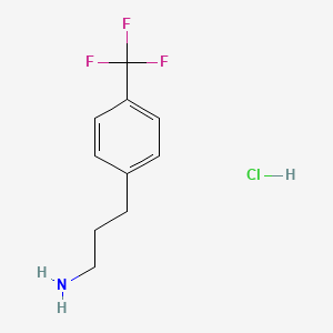 molecular formula C10H13ClF3N B2954286 3-(4-(三氟甲基)苯基)丙-1-胺盐酸盐 CAS No. 101488-61-3