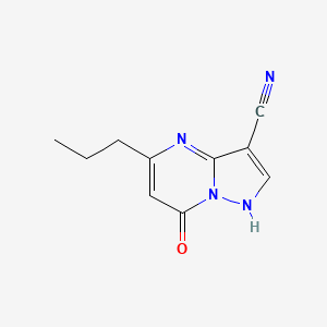 molecular formula C10H10N4O B2954287 7-Oxo-5-propyl-4,7-dihydropyrazolo[1,5-a]pyrimidine-3-carbonitrile CAS No. 904500-44-3