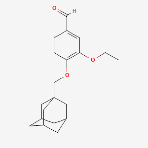 molecular formula C20H26O3 B2954295 4-(1-Adamantylmethoxy)-3-ethoxybenzaldehyde CAS No. 554407-95-3