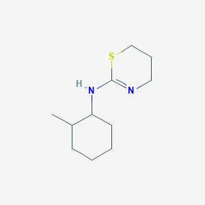 molecular formula C11H20N2S B2954309 N-(2-methylcyclohexyl)-5,6-dihydro-4H-1,3-thiazin-2-amine CAS No. 748776-71-8