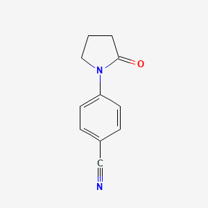 molecular formula C11H10N2O B2954326 4-(2-Oxopyrrolidin-1-yl)benzonitrile CAS No. 167833-93-4