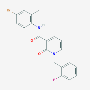 molecular formula C20H16BrFN2O2 B2954385 N-(4-溴-2-甲基苯基)-1-(2-氟苄基)-2-氧-1,2-二氢吡啶-3-甲酰胺 CAS No. 941953-02-2