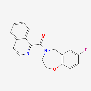 (7-fluoro-2,3-dihydrobenzo[f][1,4]oxazepin-4(5H)-yl)(isoquinolin-1-yl)methanone