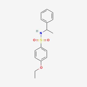 molecular formula C16H19NO3S B2954394 4-ethoxy-N-(1-phenylethyl)benzenesulfonamide CAS No. 565206-90-8