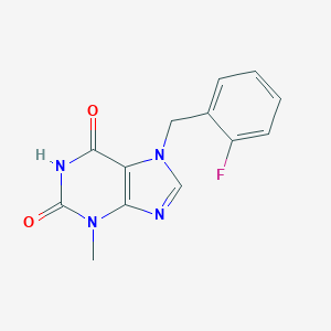 7-(2-fluorobenzyl)-3-methyl-3,7-dihydro-1H-purine-2,6-dione