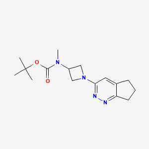Tert-butyl N-[1-(6,7-dihydro-5H-cyclopenta[c]pyridazin-3-yl)azetidin-3-yl]-N-methylcarbamate