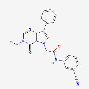 N-(3-cyanophenyl)-2-(3-ethyl-4-oxo-7-phenyl-3H-pyrrolo[3,2-d]pyrimidin-5(4H)-yl)acetamide