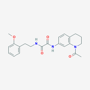 N'-(1-acetyl-3,4-dihydro-2H-quinolin-7-yl)-N-[2-(2-methoxyphenyl)ethyl]oxamide