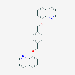 8-[[4-(Quinolin-8-yloxymethyl)phenyl]methoxy]quinoline