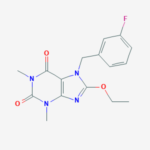 8-Ethoxy-7-[(3-fluorophenyl)methyl]-1,3-dimethylpurine-2,6-dione