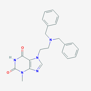 molecular formula C22H23N5O2 B295447 7-[2-(dibenzylamino)ethyl]-3-methyl-3,7-dihydro-1H-purine-2,6-dione 