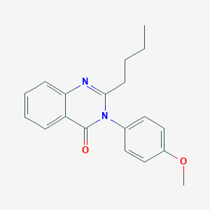 molecular formula C19H20N2O2 B295450 2-Butyl-3-(4-methoxy-phenyl)-3H-quinazolin-4-one 