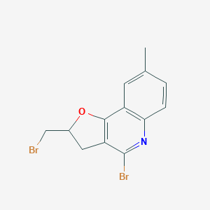 molecular formula C13H11Br2NO B295453 4-Bromo-2-(bromomethyl)-8-methyl-2,3-dihydrofuro[3,2-c]quinoline 