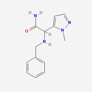molecular formula C13H16N4O B2954530 2-(苄基氨基)-2-(1-甲基-1H-吡唑-5-基)乙酰胺 CAS No. 1909308-84-4