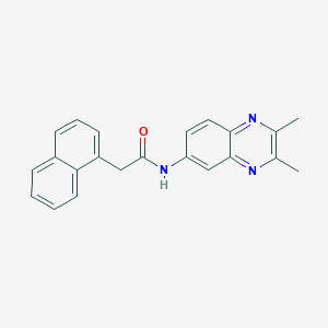 N-(2,3-dimethyl-6-quinoxalinyl)-2-(1-naphthyl)acetamide