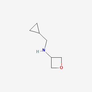 molecular formula C7H13NO B2954558 N-(cyclopropylmethyl)oxetan-3-amine CAS No. 1344278-03-0
