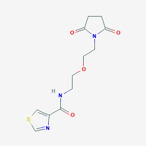 N-(2-(2-(2,5-dioxopyrrolidin-1-yl)ethoxy)ethyl)thiazole-4-carboxamide