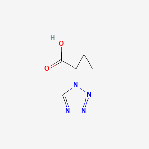 molecular formula C5H6N4O2 B2954568 1-(1H-1,2,3,4-四唑-1-基)环丙烷-1-甲酸 CAS No. 1955554-93-4
