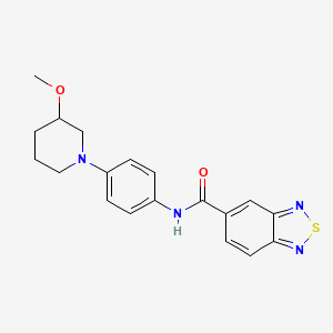 N-(4-(3-methoxypiperidin-1-yl)phenyl)benzo[c][1,2,5]thiadiazole-5-carboxamide