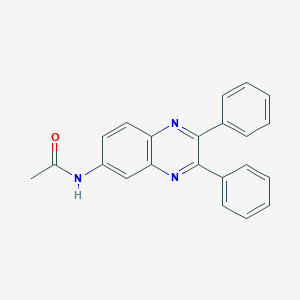 molecular formula C22H17N3O B295457 N-(2,3-diphenyl-6-quinoxalinyl)acetamide 