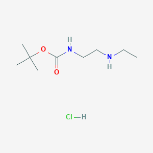 molecular formula C9H21ClN2O2 B2954576 Boc-eda-ET hcl CAS No. 1073659-87-6; 38216-72-7