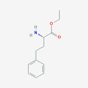 molecular formula C12H17NO2 B295458 ethyl (2S)-2-amino-4-phenylbutanoate CAS No. 46460-23-5