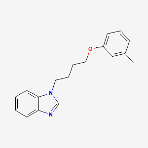B2954588 1-(4-(m-tolyloxy)butyl)-1H-benzo[d]imidazole CAS No. 637745-39-2