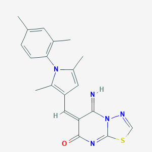 6-{[1-(2,4-dimethylphenyl)-2,5-dimethyl-1H-pyrrol-3-yl]methylene}-5-imino-5,6-dihydro-7H-[1,3,4]thiadiazolo[3,2-a]pyrimidin-7-one