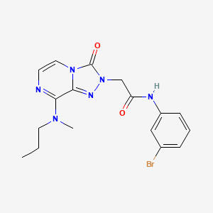 molecular formula C17H19BrN6O2 B2954611 N-(3-溴苯基)-2-[8-[甲基(丙基)氨基]-3-氧代[1,2,4]三唑并[4,3-a]嘧啶-2(3H)-基]乙酰胺 CAS No. 1251620-44-6