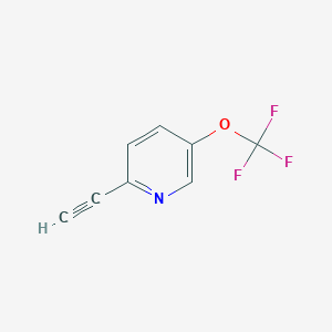 molecular formula C8H4F3NO B2954628 2-乙炔基-5-(三氟甲氧基)吡啶 CAS No. 1876428-02-2