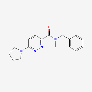 N-benzyl-N-methyl-6-(pyrrolidin-1-yl)pyridazine-3-carboxamide