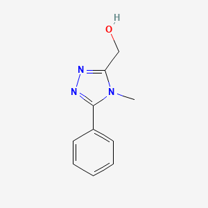 molecular formula C10H11N3O B2954632 (4-甲基-5-苯基-4H-1,2,4-三唑-3-基)甲醇 CAS No. 881845-15-4