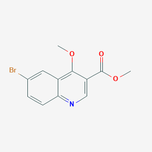 molecular formula C12H10BrNO3 B2954640 Methyl 6-bromo-4-methoxyquinoline-3-carboxylate CAS No. 1841096-87-4