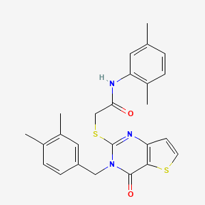 2-{[3-(3,4-dimethylbenzyl)-4-oxo-3,4-dihydrothieno[3,2-d]pyrimidin-2-yl]sulfanyl}-N-(2,5-dimethylphenyl)acetamide
